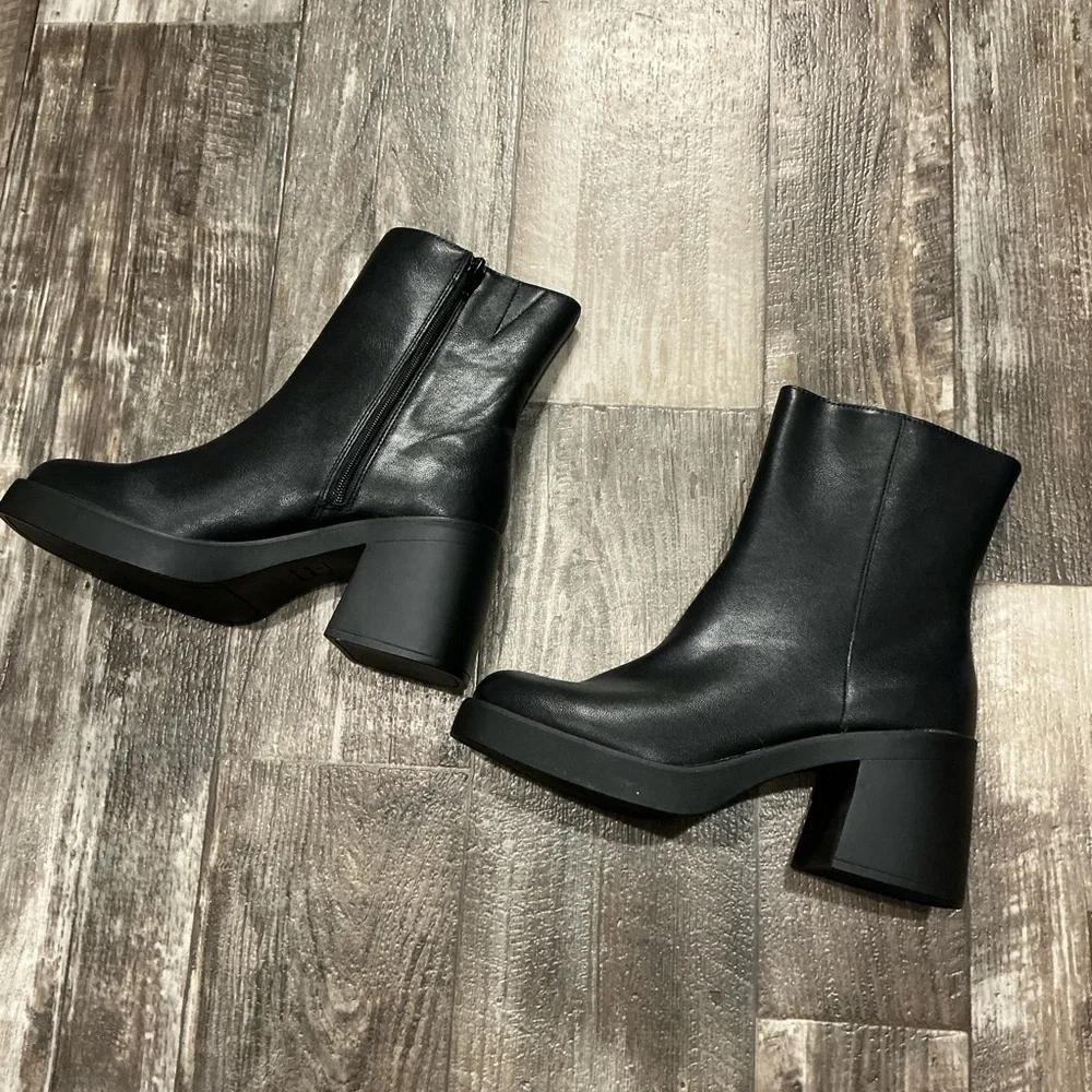 Sun + Stone Elegant Black Women's Ankle Boots Size 9.5 - Picture 15 of 16